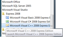 Start VS2008 EE